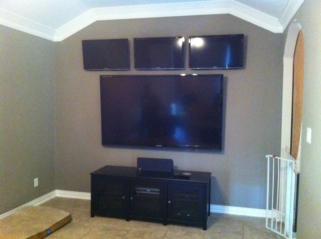 a/v system in katy home theater room